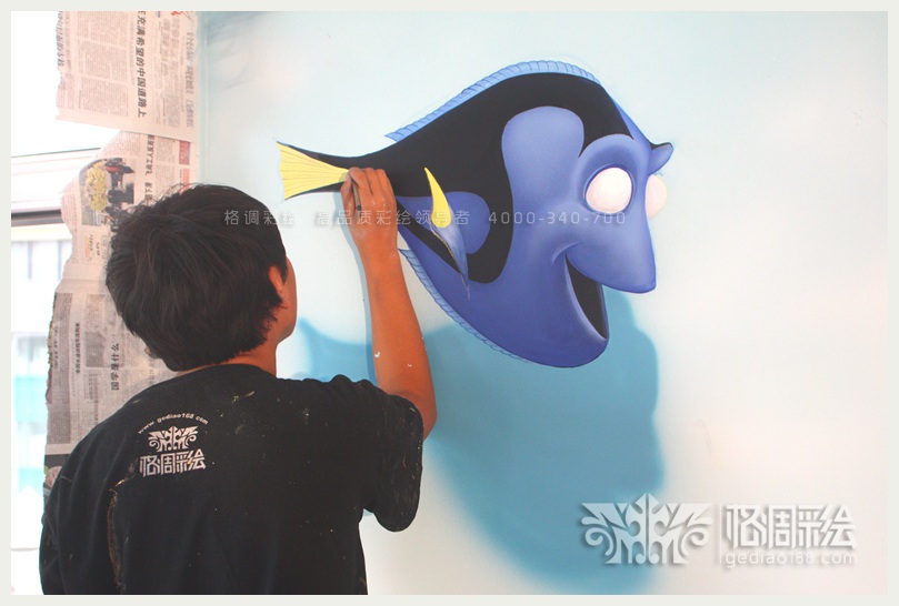 薛家湾第九幼儿园-西安格调彩绘,西安彩绘,西安手绘墙,西安墙体彩绘,西安幼儿园彩绘,西安3D立体画