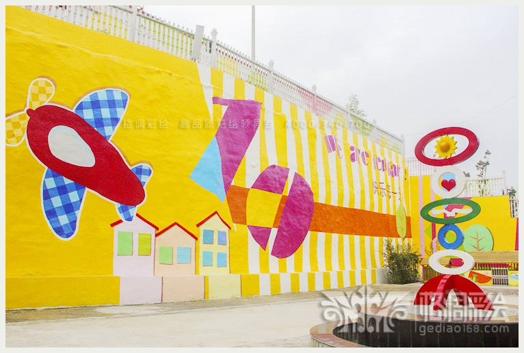 薛家湾第十幼儿园-西安格调彩绘,西安彩绘,西安手绘墙,西安墙体彩绘,西安幼儿园彩绘,西安3D立体画