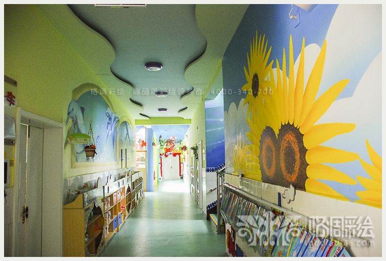 薛家湾第七幼儿园-西安格调彩绘,西安彩绘,西安手绘墙,西安墙体彩绘,西安幼儿园彩绘,西安3D立体画