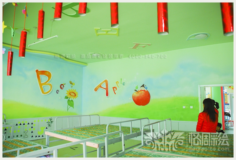 薛家湾第七幼儿园-西安格调彩绘,西安彩绘,西安手绘墙,西安墙体彩绘,西安幼儿园彩绘,西安3D立体画