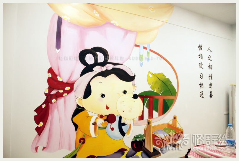 河南洛阳福利院-西安格调彩绘,西安彩绘,西安手绘墙,西安墙体彩绘,西安幼儿园彩绘