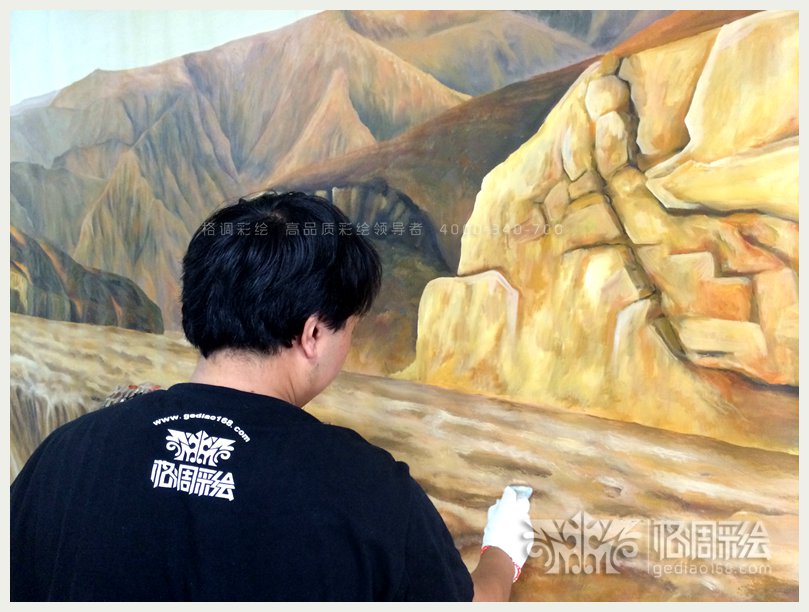 北京环宇辰星黄河3D画展-西安格调彩绘,西安彩绘,西安手绘墙,西安3D立体画